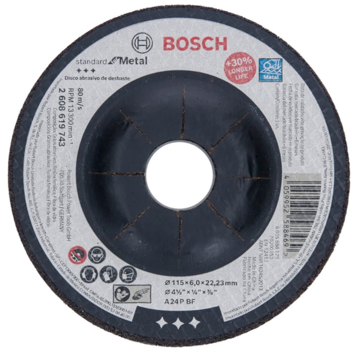 Disco de corte Standard 115x1,0mm