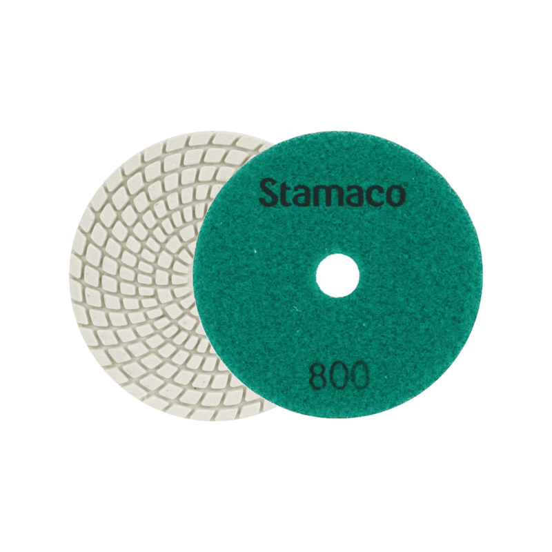 Disco de Lixa Diamantada Brilho de Água 100mm Grão 800 Stamaco