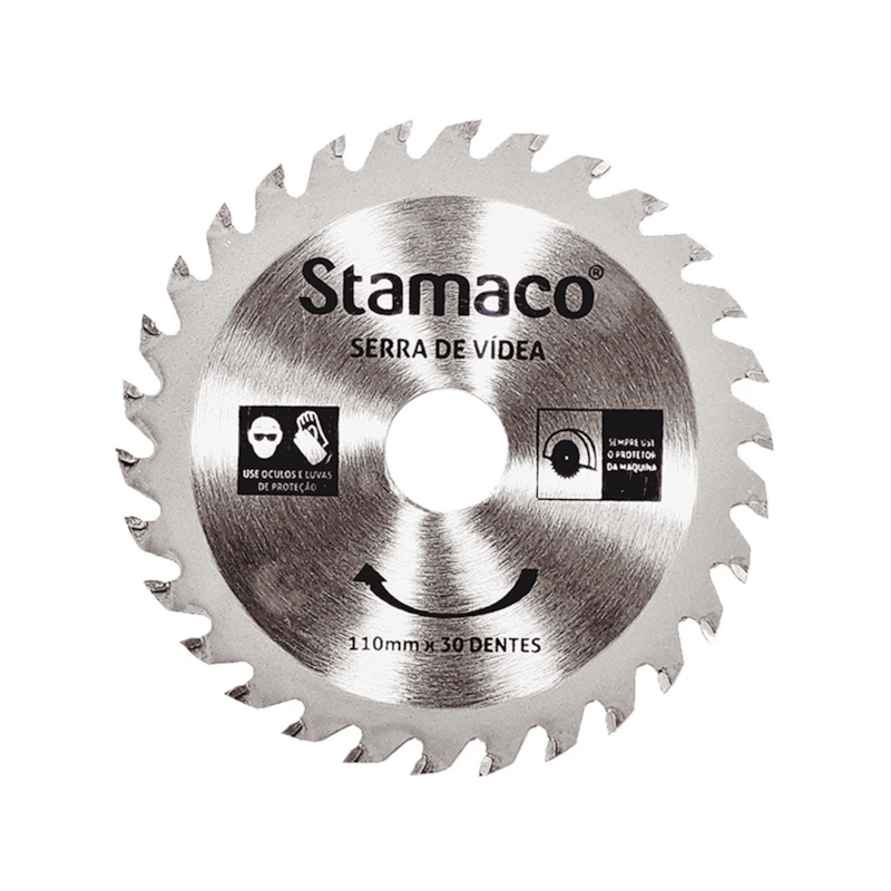 Disco de Serra Vídea 110mm 4,3/8 30 Dentes Stamaco