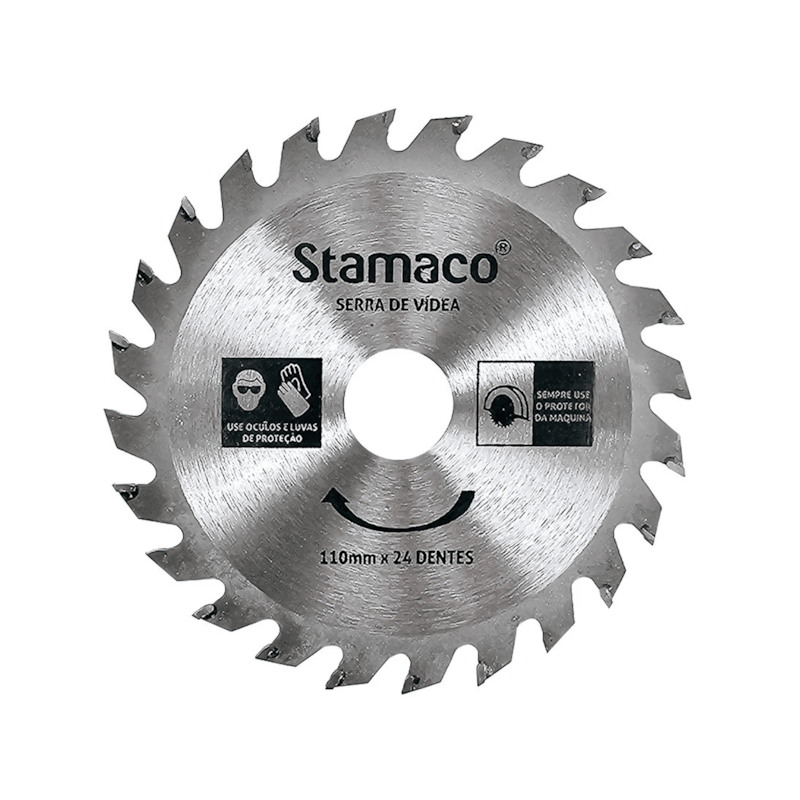 Disco de Serra Vídea 110x20mm 24 Dentes Stamaco