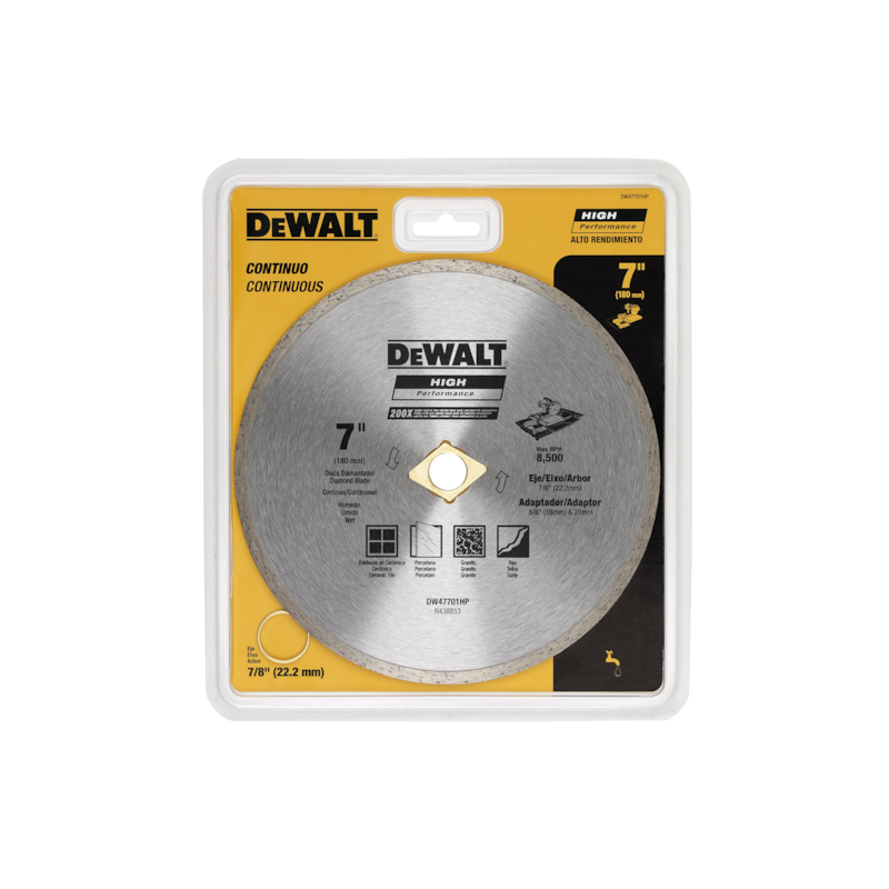 Disco Diamantado 7" Contínuo Dewalt