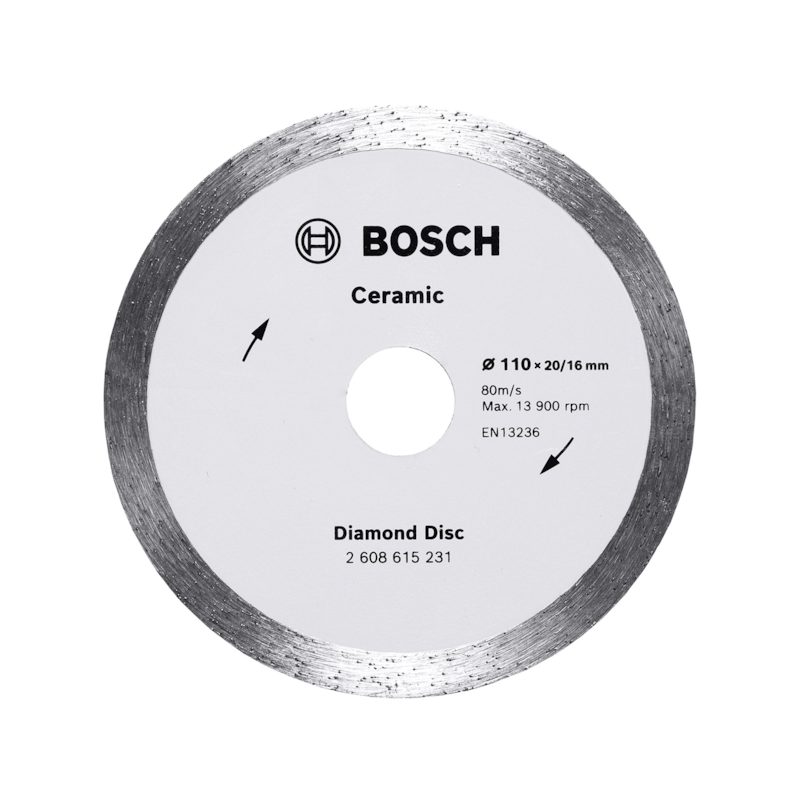 Disco Diamantado Ceramic Liso 110x20/16x8mm Bosch