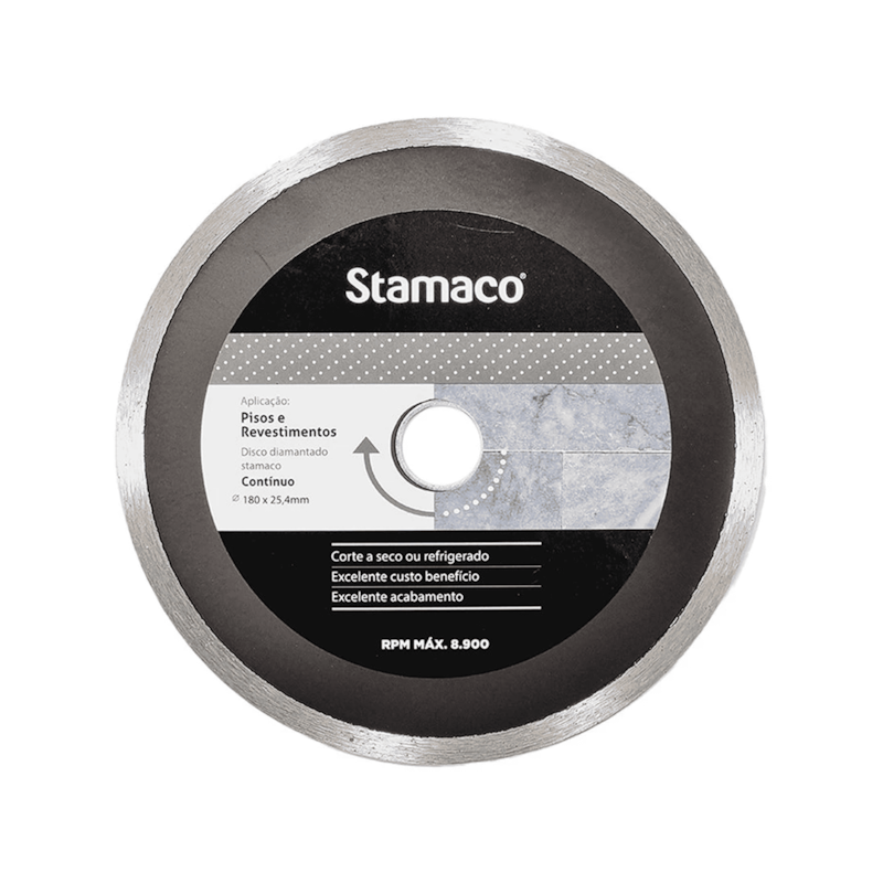 Disco Diamantado Contínuo 180mmx25,4mm Stamaco