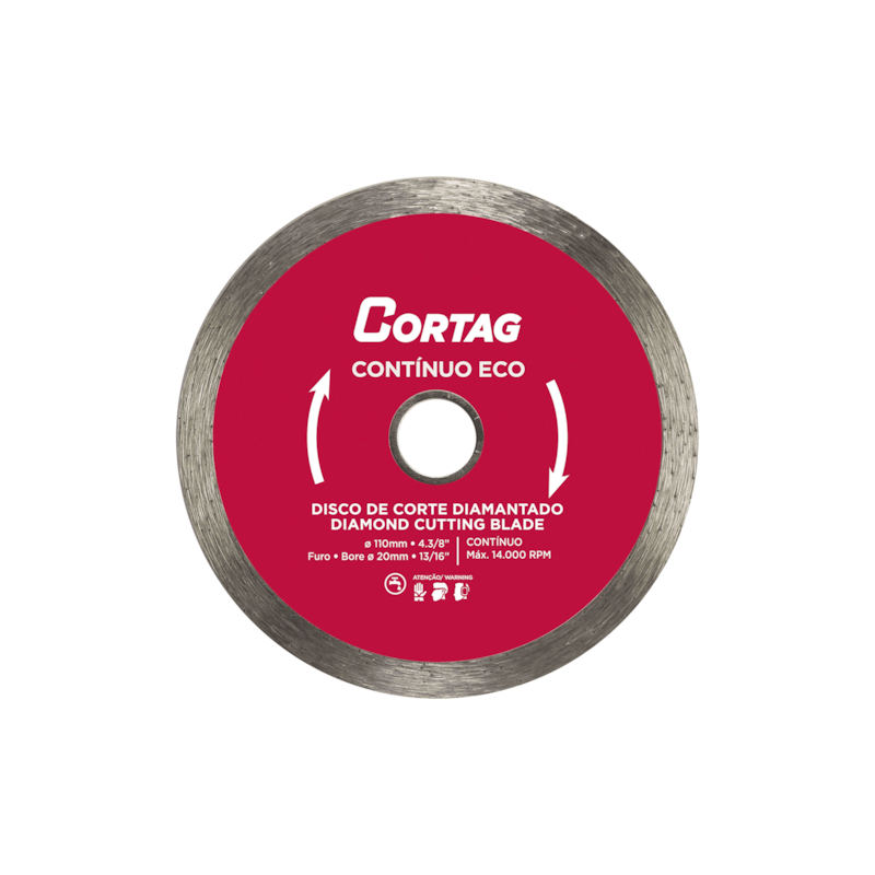 Disco Diamantado Contínuo ECO 110mm Cortag