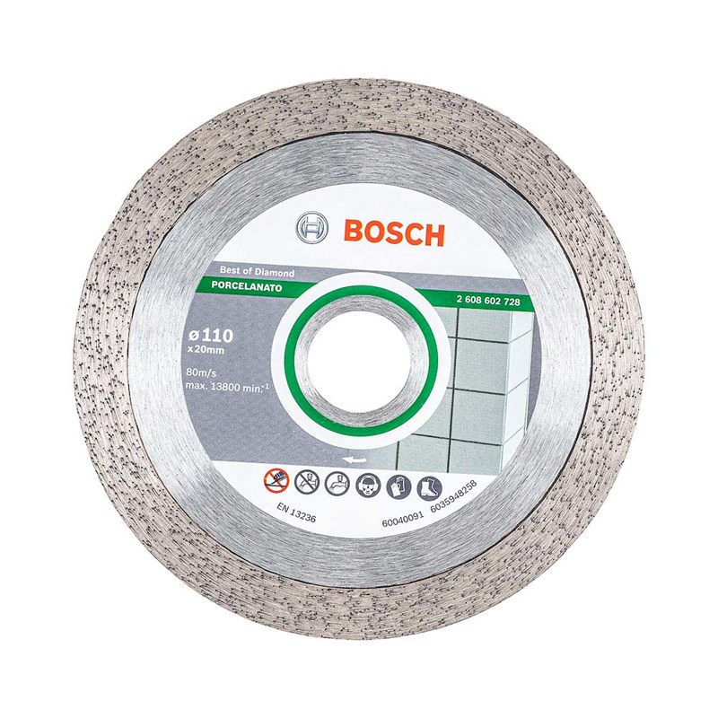 Disco Diamantado Liso para Porcelanato 110mm Bosch