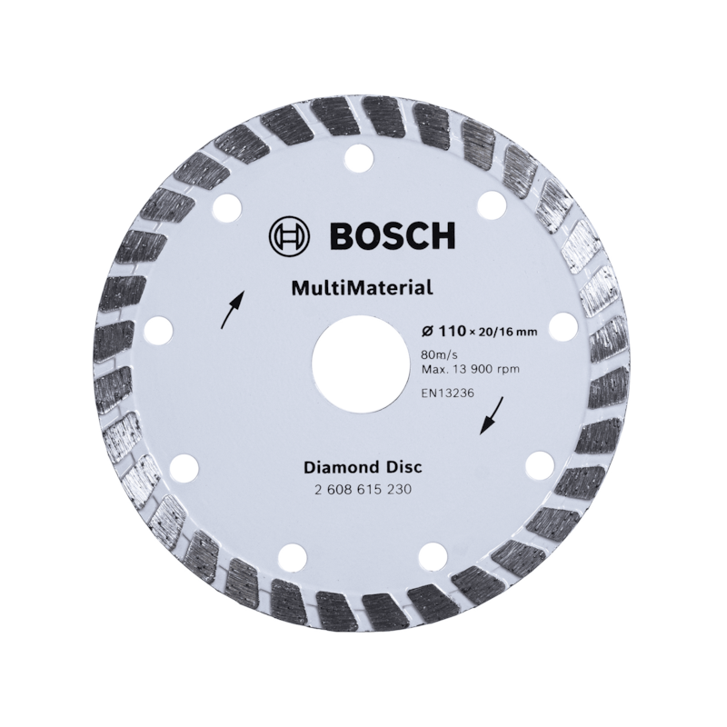 Disco Diamantado Multi Turbo 110x20/16x8mm Bosch
