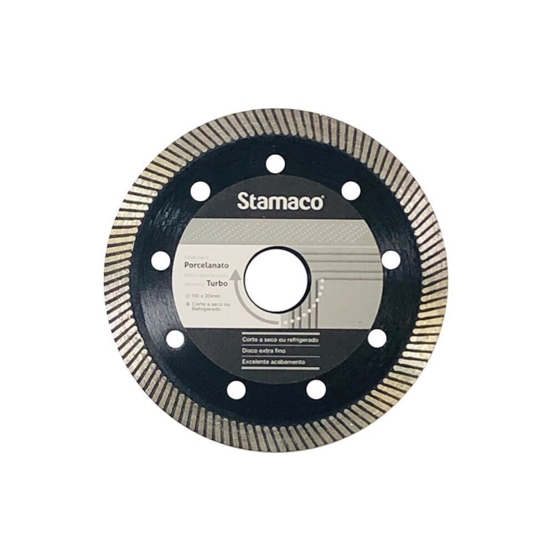 Disco Diamantado para Porcelanato 7" 110mm Stamaco