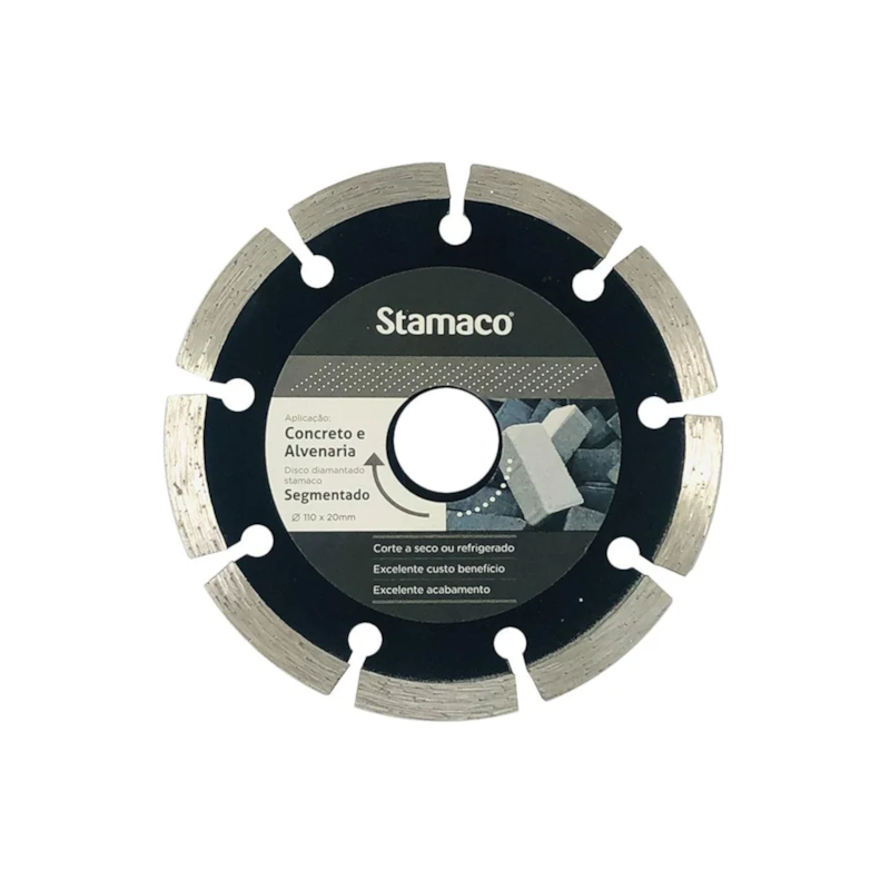 Disco Diamantado Segmentado 110mm Stamaco