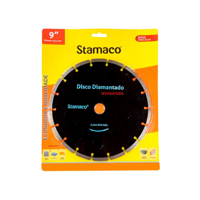 Disco Diamantado Segmentado 230mm Stamaco