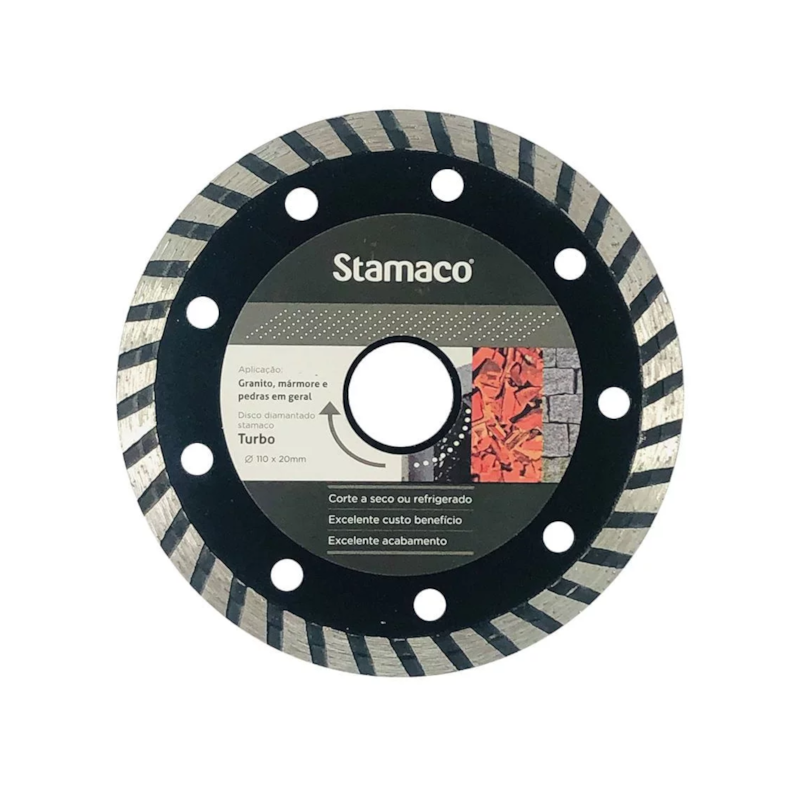 Disco Diamantado Turbo 4 3/8" 110mm Stamaco