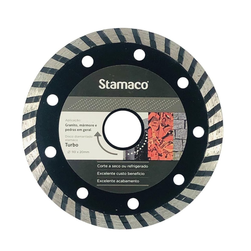 Disco Diamantado Turbo 4 3/8" 110mm Stamaco