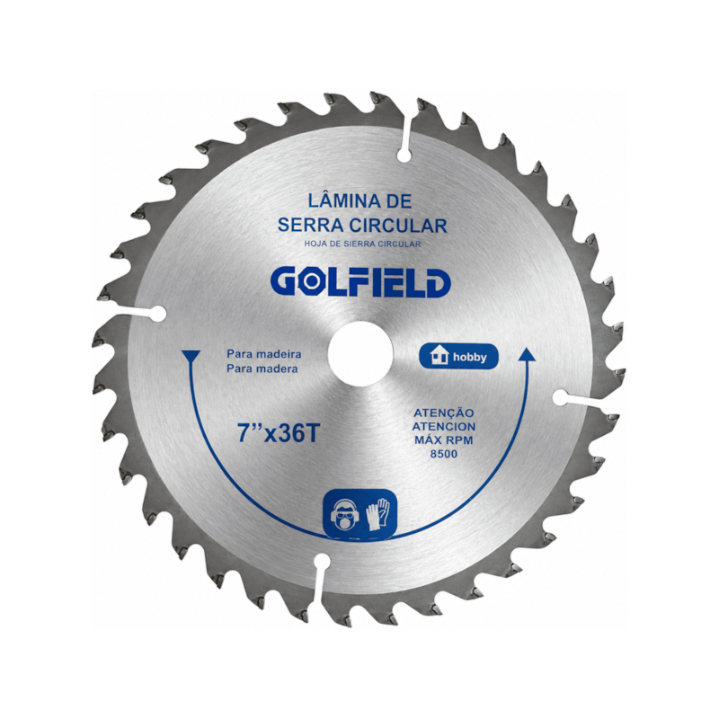 Disco para Serra Circular Madeira 180x20mm 36 Dentes Golfield
