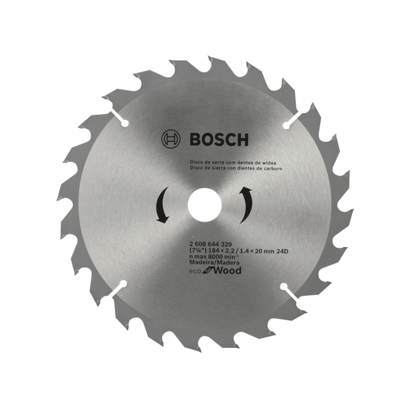 Disco Serra Circular 184x20mm 24D Bosch