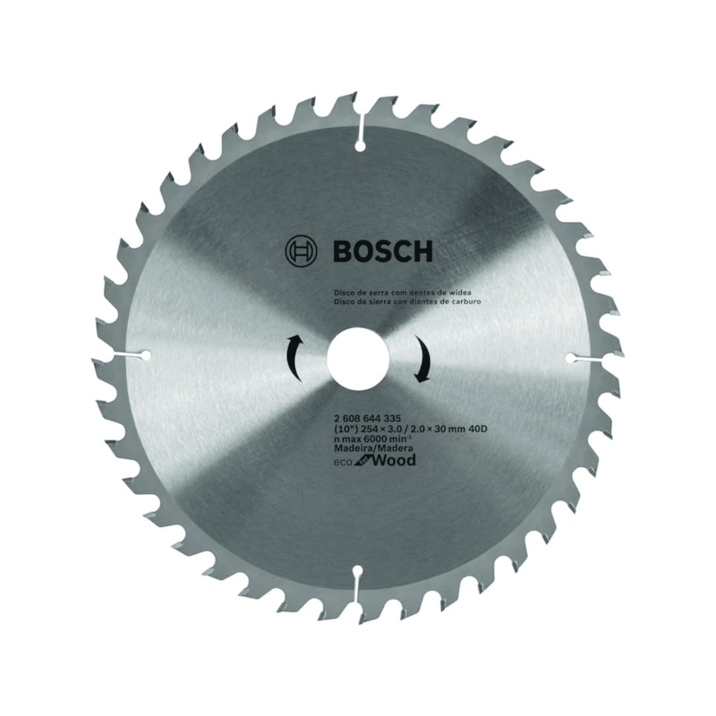 Disco Serra Circular 254x30mm Ecoline 40D Bosch