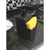 Dispenser Single 500ml Preto Coza