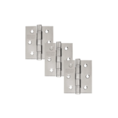 Dobradiça 882 Inox Escovado 3x2,5" Silvana Dobradiça 882 Inox Escovado 3x2,5" Silvana