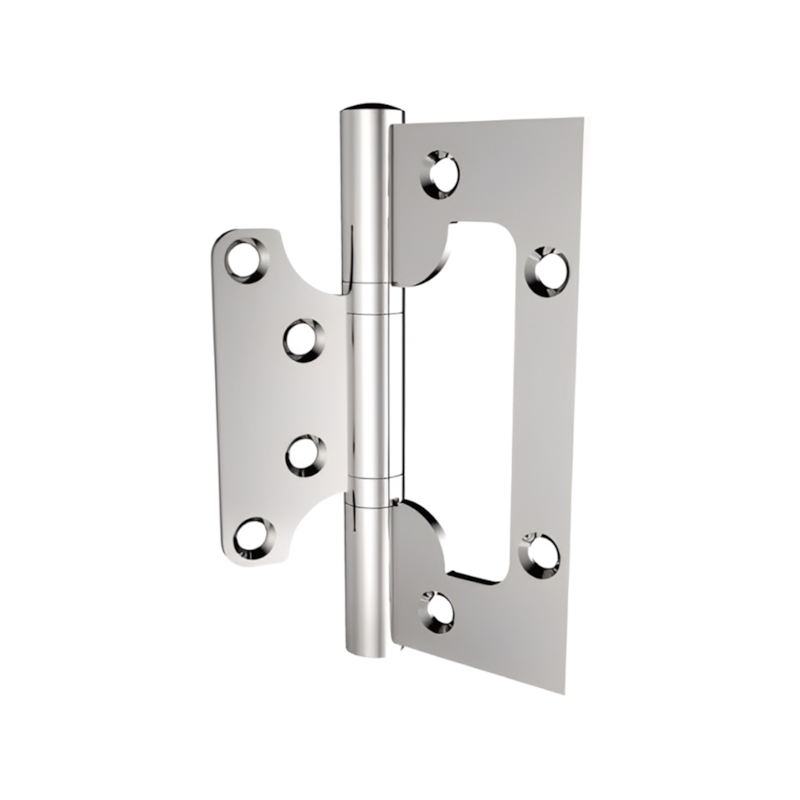 Dobradiça com Rolamento 10x7,35cm Inox Polido 3 Unidades Stam