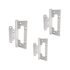 Dobradiça com Rolamento 10x7,35cm Inox Polido 3 Unidades Stam