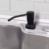 Dosador para Detergente Embutir Preto 350ml Qualiz