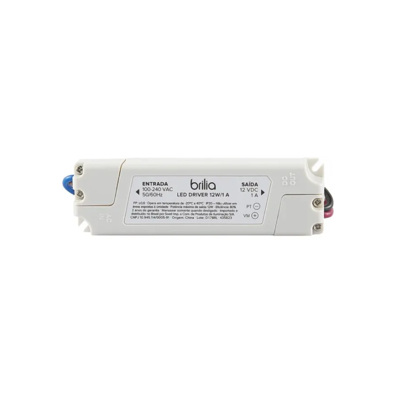 Driver 12w/1A 12v IP20 Brilia 