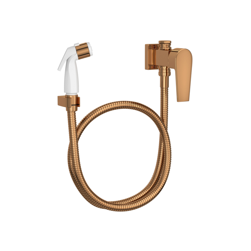 Ducha Higiênica com Registro e Derivação Level Red Gold 1984.GL26.ACT.RD Deca