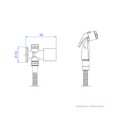 Ducha Higiênica com Registro e Derivação Liv Branco Deca