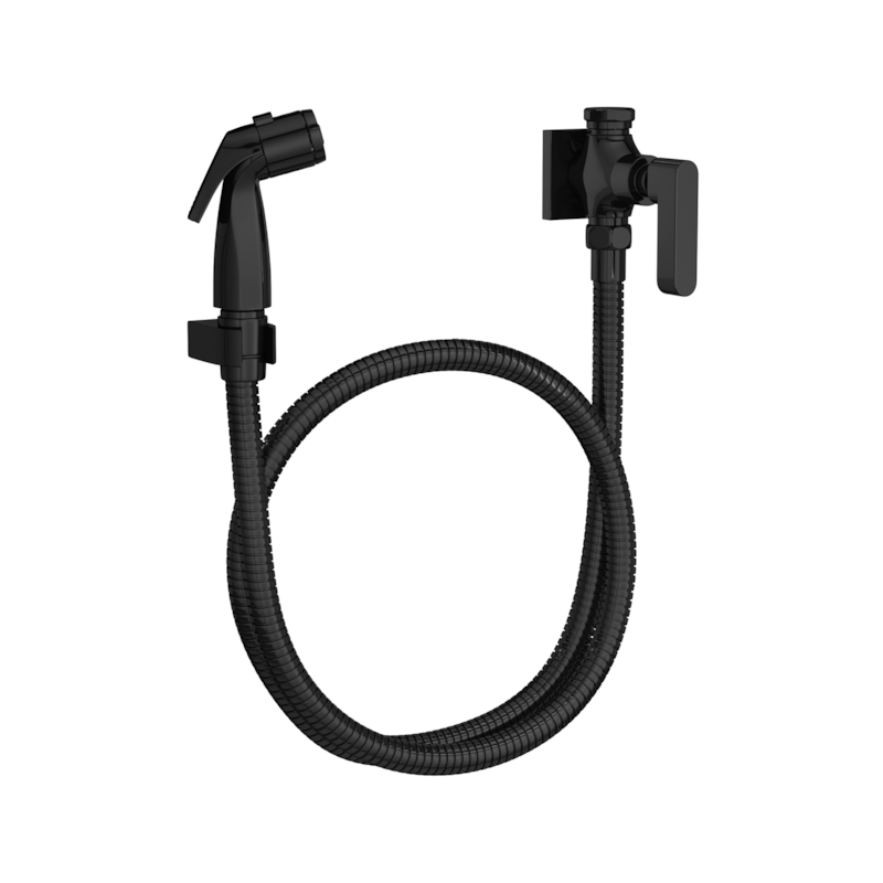 Ducha Higiênica com Registro e Derivação Soul Black Noir 1984.BL38.ACT.NO Deca