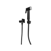 Ducha Higiênica com Suporte Preto Quadrado Urban Qualiz