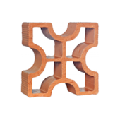 Elemento Vazado Reto Cruz 18x18x6,8cm Cerâmica Martins Elemento Vazado Reto Cruz 18x18x6,8cm Cerâmica Martins