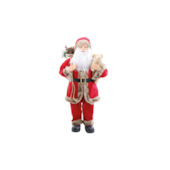 Enfeite Boneco Papai Noel com Urso Cromus