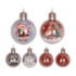 Enfeite Natalino Bola Noel Decorada de 8cm Zein