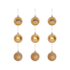 Enfeite Natalino Bola TB Encanto 5cm com 9 Peças Dourado Zein