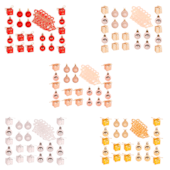 Enfeite Natalino com 26 Peças e 3cm Zein (Cores Sortidas)