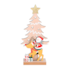 Enfeite Natalino de Madeira do Papai Noel e Boneco 18cm Zein