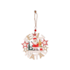 Enfeite Natalino de Porta Feliz Natal de Madeira 10cm Zein