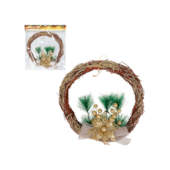 Enfeite Natalino Guirlanda Decorada Golden 30cm Zein