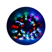 Enfeite Natalino Guirlanda Iluminada 50x8cm Zein