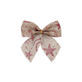 Enfeite Natalino Laço de Juta Decorado com 5 Peças 8x6,5cm Zein