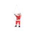 Enfeite Natalino Noel na Escada 49cm Zein