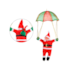Enfeite Natalino Noel Paraquedista 56cm Zein