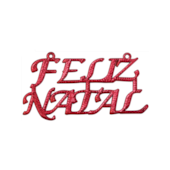 Enfeite Natalino para Porta Feliz Natal 15cm Zein