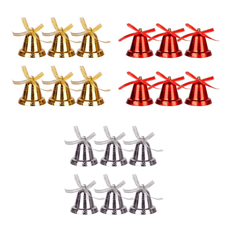 Enfeite Natalino Sino Simples com 6 Peças 2,5cm Zein (Cores sortidas)