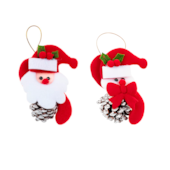 Enfeite Natalino Soft Noel na Pinha 10x11cm Zein