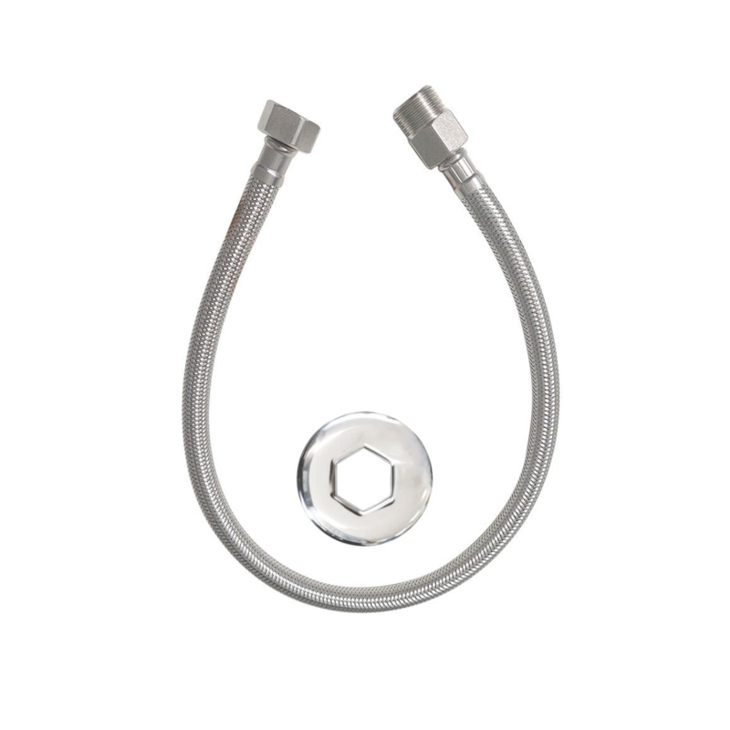 Engate Flexível em Inox 60cm Cromado Qualiz