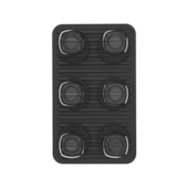 Escorredor de Copos Trium Preto Ou