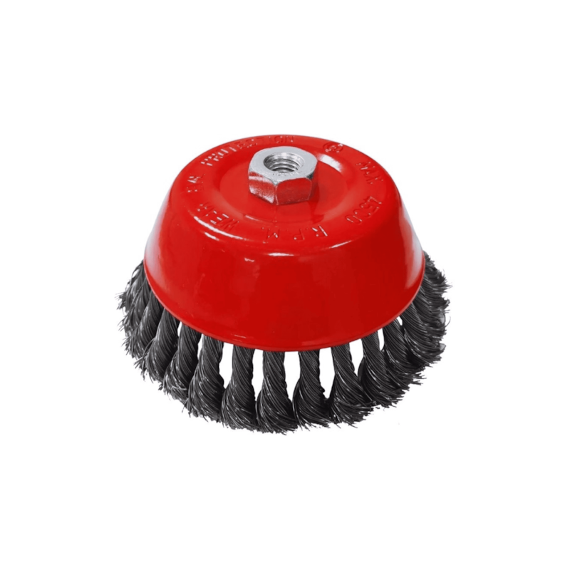 Escova de Aço Tipo Copo 4" Trançada Golfield