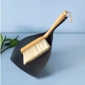 Escova de Bambu e Pá para Limpeza Oikos