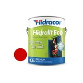 Esmalte Sintético Base de Água Hidralit Eco Vermelho 3.6L Hidracor
