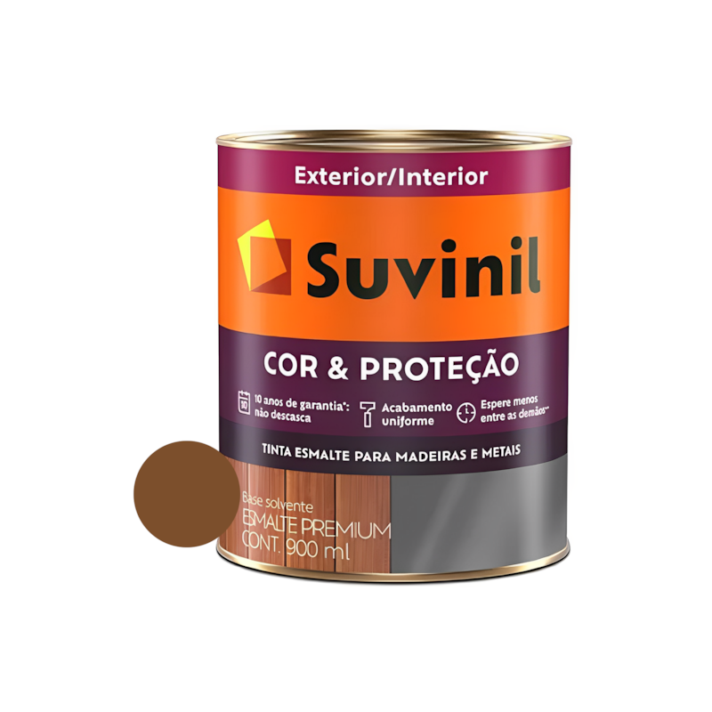 Esmalte Sintético Cor e Proteção Brilhante Tabaco 900ML Suvinil