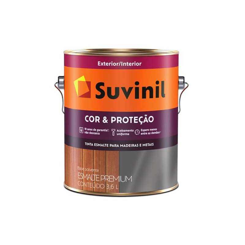 Esmalte Sintético Cor e Proteção Fosco Grafite Claro 3.6L Suvinil